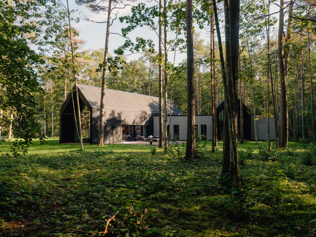 Moderne Eramu Aruküla männimetsas sisearhitektuur Liina Remmer poolt